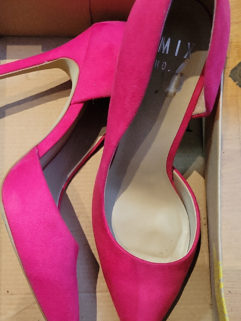 Mix No. 6 Fuchsia Pointed-Toe D'Orsay Heels
